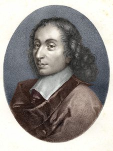Blaise Pascalin muotokuva - kaiverrus 1800-luvulta. tekijältä Unknown artist