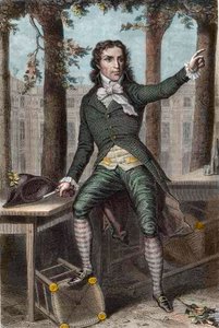Ranskan vallankumouksen poliitikon Camille Desmoulinsin (1760-1794) muotokuva tekijältä Unknown artist