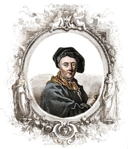 Ranskalaisen taidemaalarin Carle Van Loon (1705-1765) muotokuva. tekijältä Unknown artist