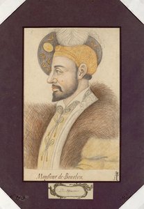 Kaarle III, Bourbonin herttua (1490-1527), Bourbonin konstaapeli, Anonyymi, muotokuva. Musta liitu ja sanguine paperille, koko: 30,6x19,2 tekijältä Unknown artist