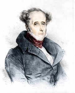 Muotokuva Chateaubriandista Devéria - "" L