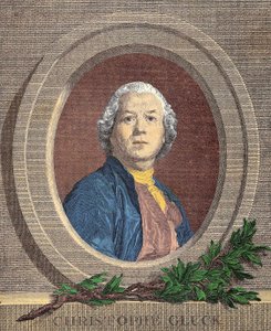 Muotokuva Christoph Willibaldista, ritari VON GLUCK (1714 - 1787) saksalainen säveltäjä tekijältä Unknown artist