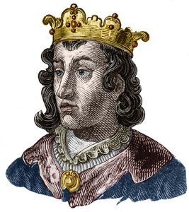 Neutrian ja Burgundin kuninkaan Clothaire III (652 - 673) muotokuva tekijältä Unknown artist