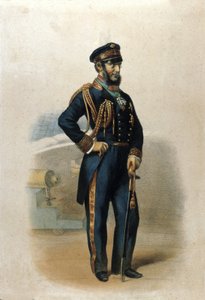 Kreivi Carlon muotokuva Persano Pellion (1806-1883), Italian Uniten patriootti. tekijältä Unknown artist