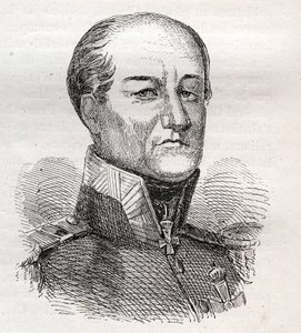 David Hendrikin muotokuva, Baron Chasse 1765-1849 - kaiverrus tekijältä Unknown artist