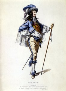 Don Juanin muotokuva jalkassa, sd. 1800-luvulla tekijältä Unknown artist