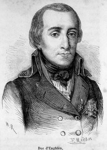 Muotokuva herttua Louis Antoine Henri de Bourbonista Enghienin herttua (1772-1804), Ranskan prinssi, Bonaparte ampui hänet 21. maaliskuuta 1804. tekijältä Unknown artist