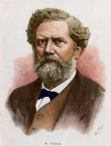 Edme Felix Alfred Vulpianin (1826-1887), ranskalaisen lääkärin ja fysiologin muotokuva. Kaiverrus 1800-luvulta. Yksityinen kokoelma. tekijältä Unknown artist