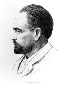 F. Desmoulinin muotokuva Emile Zolasta. tekijältä Unknown artist