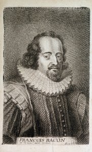 Muotokuva Francis Baconista (1561-1626), englantilainen filosofi. n.d. v.1600. tekijältä Unknown artist