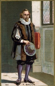 Muotokuva Francis Bacon Baron Verulam (1561 - 1626) valtiomies ja englantilainen filosofi. 1800-luvun kromolitografia. tekijältä Unknown artist