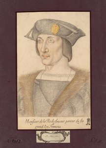 La Rochefoucauldin kreivin Francois I de La Rochefoucauldin muotokuva tekijältä Unknown artist