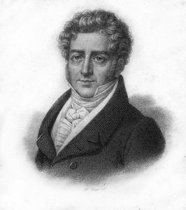 François Adrien Boieldieun (1775 - 1834), ranskalaisen säveltäjän muotokuva, kaiverrus 1800-luvulta tekijältä Unknown artist