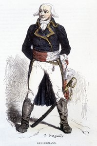 François Christophe Kellermanin muotokuva - kaiverrus tekijältä Unknown artist