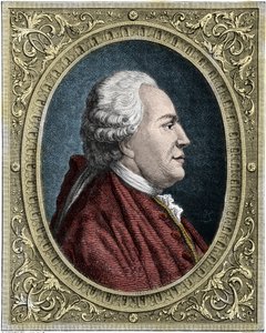 Franz-Anton Mesmerin (1734-1815) muotokuva (Frederic Antoine Mesmer - Franz Anton Mesmer) Saksalainen lääkäri, eläinmagnetismin (mesmerismin) teorian perustaja. Värikaiverrus 1800-luvulta. tekijältä Unknown artist