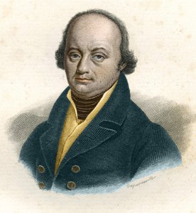 Franz-Joseph Gallin (Franz Joseph) (1758 - 1828), saksalaisen lääkärin muotokuva, kaiverrus 1800-luvulta tekijältä Unknown artist