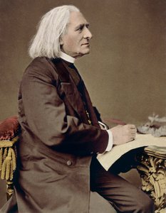 Franz Lisztin (1811-1886), unkarilaisen säveltäjän, pianistin ja kapellimestari muotokuva tekijältä Unknown artist