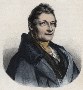 Franz Xaver Gabelsbergerin (1789-1849) muotokuva englantilaisesta keksijästä tekijältä Unknown artist
