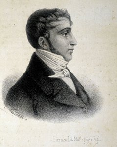 Muotokuva Frederico Confalonierista (1785-1846), yhdestä Italian itsenäisyyden perustajista. tekijältä Unknown artist