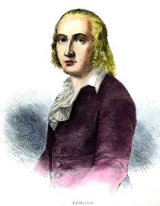 Friedrich Holderlinin (1770-1843) muotokuva saksalainen runoilija 1800-luvun kaiverrus Yksityinen kokoelma tekijältä Unknown artist