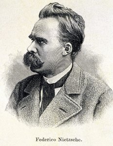Friedrich Nietzschen (1833 - 1900) muotokuva tekijältä Unknown artist
