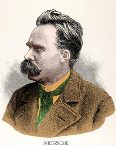 Friedrich Nietzschen (1844 - 1900) muotokuva. tekijältä Unknown artist