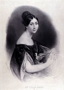 Italian sopraanon GRISI Giulia (Julie) (1811-1869) muotokuva. tekijältä Unknown artist