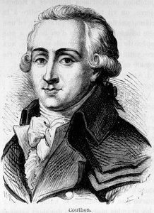 Ranskalaisen poliitikon Georges Couthonin (1755-1794) muotokuva. tekijältä Unknown artist