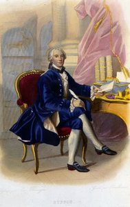 Georges Louis Leclercin muotokuva, Buffonin kreivi (1707 - 1788), ranskalainen luonnontieteilijä ja kirjailija. "" Le Plutarque francais "" tekijältä Unknown artist