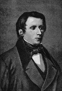 Giacomo Leopardin (1798-1837), italialaisen kirjailijan muotokuva. tekijältä Unknown artist