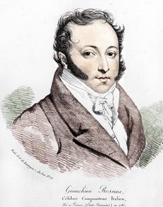 Gioacchino Rossinin (1792-1868) muotokuva. tekijältä Unknown artist