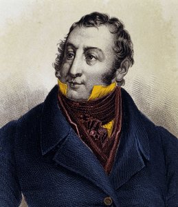 Gioacchino Rossinin (1792-1868) muotokuva, kaiverrus 1800-luvulta. tekijältä Unknown artist