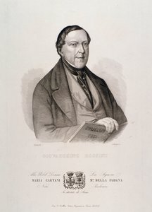 Gioacchino Rossinin muotokuva (kaiverrus tekijältä Unknown artist