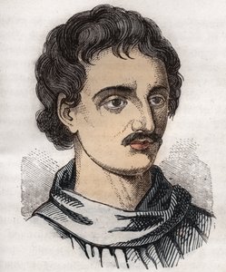 Muotokuva Giordano Brunosta (1548-1600), italialainen dominikaaninen pappi, filosofi, matemaatikko, runoilija ja astrologi. tekijältä Unknown artist