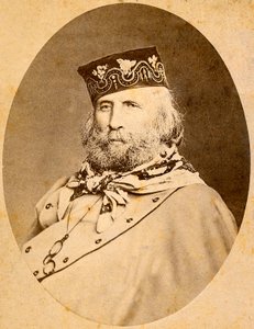 Giuseppe Garibaldin (1807-1882) muotokuva 1875. tekijältä Unknown artist