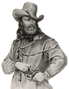 Muotokuva Giuseppe Garibaldista (1807-1882), kenraali, italialainen patriootti ja johtaja tekijältä Unknown artist