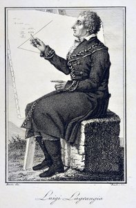 Giuseppe Ludovico De la Grange Tournierin (1736 - 1813) muotokuva - Joseph Louisin (Joseph-Louis), Earl of Lagrange (1736-1813), ranskalaisen matemaatikon muotokuva tekijältä Unknown artist