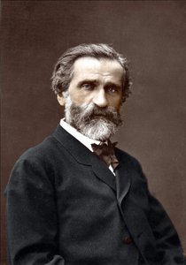Giuseppe Verdin (1813-1901), italialaisen säveltäjän muotokuva. tekijältä Unknown artist