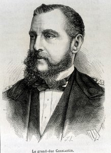 Puolan varakuninkaan suurruhtinas Konstantinuksen (1779 - 1831) muotokuva. Kaiverrus 1800-luvun lopusta H. Martinin teokseen "Histoire de France". tekijältä Unknown artist