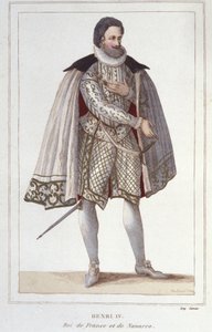 Henry IV:n (1553-1610), Ranskan kuninkaan muotokuva Kaiverrus vuodelta 1830 tekijältä Unknown artist