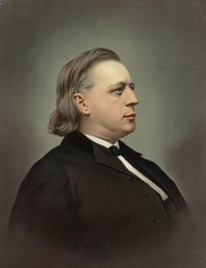 Henry Ward Beecherin (1813-1887) muotokuva, Rockwood & Co. Kromolitografia, n. 1871, yksityinen kokoelma tekijältä Unknown artist