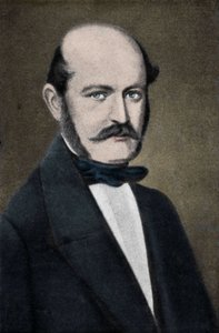 Muotokuva Ignaz Philip Semmelweisistä (Semmelweiss), unkarilainen synnytyslääkäri (1818-1865). tekijältä Unknown artist