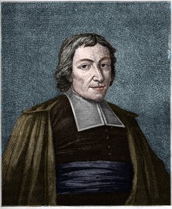 Jean Baptiste De La Sallen (Jean-Baptiste) (1651-1719) muotokuva ranskalainen uskonnollinen, kristillisten koulujen veljien seurakunnan perustaja. Kaiverrus 1800-luvulta. tekijältä Unknown artist