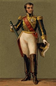 Muotokuva Jean Lannesista, Montebellon herttuasta (1769 - 1809) Ranskan marsalkasta. 1800-luvun kromolitografia. tekijältä Unknown artist