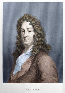 Jean Racinen (1639 - 1699), ranskalaisen näytelmäkirjailijan muotokuva. tekijältä Unknown artist