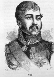 Jean Rappin (1772 - 1821) muotokuva. Kaiverrus 1800-luvun lopusta H. Martinin teokseen "Histoire de France". tekijältä Unknown artist