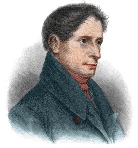 Muotokuva Joseph Karl Benedikt von Eichendorffin (1788-1857) saksalaisesta runoilijasta ja kirjailijasta. tekijältä Unknown artist