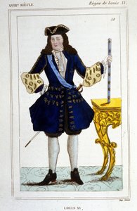 Kuningas Ludvig XV:n (1710 - 1774) muotokuva. tekijältä Unknown artist
