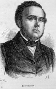 Muotokuva Ledru Rollinista (Ledru-Rollin), ranskalainen poliitikko (1807 - 1874) tekijältä Unknown artist