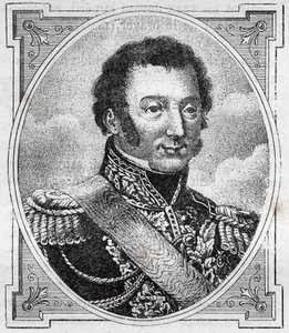 Ranskan marsalkka Louis Auguste Victor de Ghaisne de Bourmontin (1773-1846) muotokuva. tekijältä Unknown artist